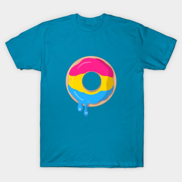 Pan Pride Donut T-Shirt by LittleGreenHat